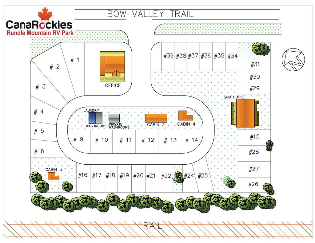 Rundle Mountain Rv Park Hotel Canmore Eksteriør billede